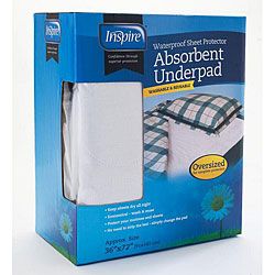 Inspire Reusable Oversized 36 X 72 inch Absorbent Bed Pad