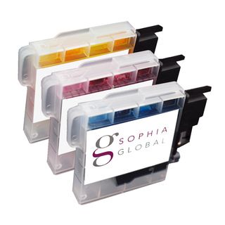 Sophia Global Compatible Ink Cartridge Replacement For Brother Lc65 (1 Cyan, 1 Magenta, 1 Yellow) (1 Cyan, 1 Magenta, 1 YellowPrint yield: Up to 750 pages per color cartridgeModel: SG1eaLC65CMYPack of: 3We cannot accept returns on this product. )