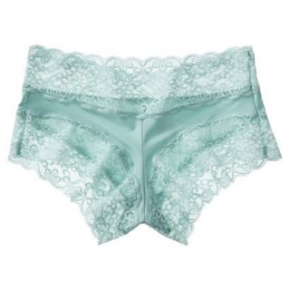 Gilligan & OMalley Womens Micro With Lace Trim Boyshort   Cool Water S