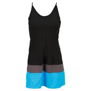Vickie Brown Women`s Michelle Tennis Dress Black/Gray/Turquoise Small