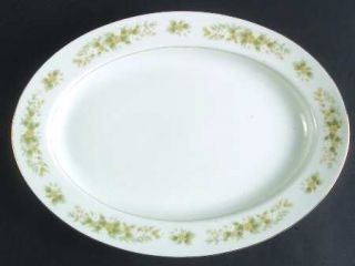 Fine China of Japan Natalie 14 Oval Serving Platter, Fine China Dinnerware   Ta