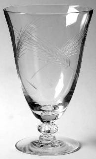 Tiffin Franciscan Silver Wheat Iced Tea   Stem #17542, Gray Cut Wheat