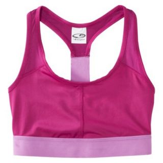 C9 by Champion Womens Compression Bra With Mesh   Pink XS