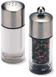 Olde Thompson Peppermill/salt Shaker Set, Biscayne, Clear Acrylic W/SS Top