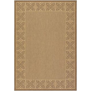 Recife Summer Chimes Natural/ Cocoa Rug (53 X 76) (NaturalSecondary colors: CocoaPattern: BorderTip: We recommend the use of a non skid pad to keep the rug in place on smooth surfaces.All rug sizes are approximate. Due to the difference of monitor colors,