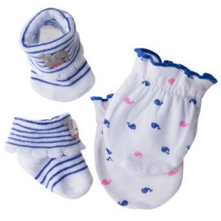 Just One YouMade by Carters Newborn Girls Nautical Mittne and Bootie Set  