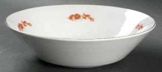 Mikasa Deauville 9 Round Vegetable Bowl, Fine China Dinnerware   Orange Flowers