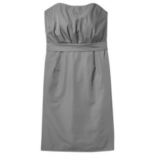 TEVOLIO Womens Taffeta Strapless Dress   Cement   12
