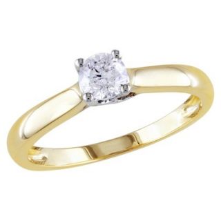 1/3 Carat Diamond in 14k White and yellow Gold Ring (Size 7)