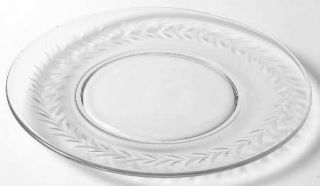 Fostoria Holly Clear (Stem #6030) Luncheon Plate   Stem #6030, Cut #815
