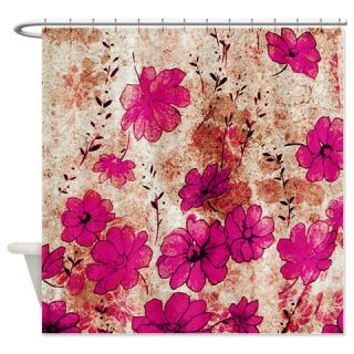  Grunge Floral Shower Curtain  Use code FREECART at Checkout