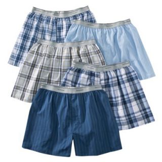 Fruit of the Loom Mens Elastic Waistband Boxers 5 Pack   Assorted Colors XL