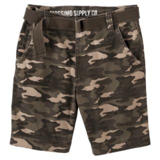 Mossimo Supply Co. Mens Belted Flat Front Shorts   Camo 28