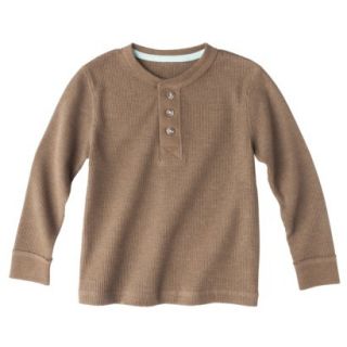 Cherokee Infant Toddler Boys Long Sleeve Thermal Henley Shirt   Mud Hut 24 M