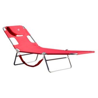 Ostrich Chaise Lounge   Red
