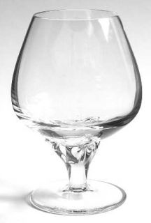 Mikasa Flower Song Brandy Glass   58300, Petal Connected Stem, Clear