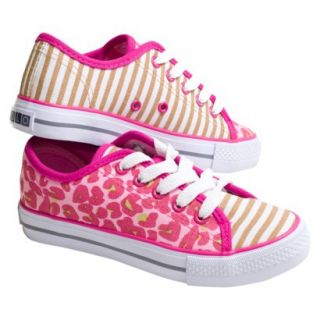 Girls Xolo Shoes Tabby Lace up Sneakers   Cheetah Multicolor 5