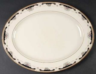 Lenox China Hartwell House 13 Oval Serving Platter, Fine China Dinnerware   Amb