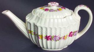 Spode Rose Briar Mini Teapot & Lid, Fine China Dinnerware   Chelsea Wicker Shape