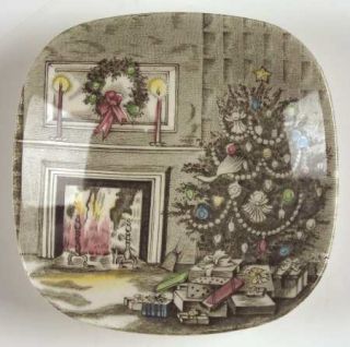 Johnson Brothers Merry Christmas (Genuine Hand Engraving) Small Ashtray, Fine Ch