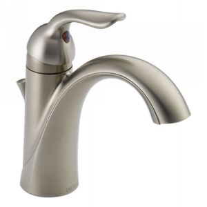 Delta Faucet 538 SSMPU DST Lahara Single Handle Bathroom Faucet with Metal Pop U