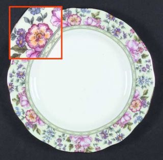 Royal Albert Hartington Salad Plate, Fine China Dinnerware   Hampton, Multicolor