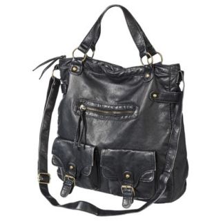 Mossimo Supply Co. Tote Handbag with Crossbody Strap   Black