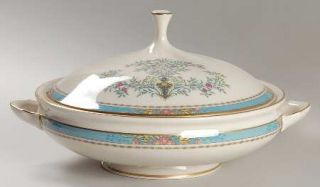 Lenox China Blue Tree (Gold Backstamp & Trim) Round Covered Vegetable, Fine Chin