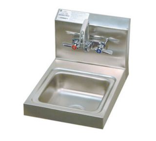 Advance Tabco Wall Hand Sink   Splash Mount Faucet, 9x9x5 Bowl, 20 ga 304 Stainless
