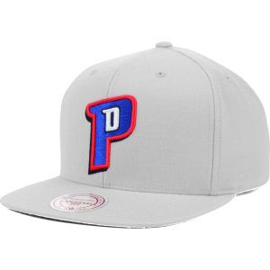 Detroit Pistons Mitchell and Ness NBA Solid Snapback