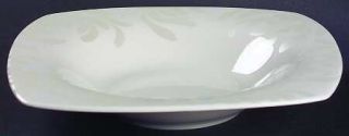 222 Fifth (PTS) Chrysanthemum Soup/Cereal Bowl, Fine China Dinnerware   White Bo