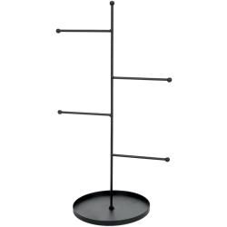 Darice Metal Rungs Jewelry Stand black (black Materials: Metal Dimensions: 17x10x 6 1/2 inches. Base dimensions: 1/4 inch high wall Features four 4.5 inch long rungs for necklaces and bracelets to be looped and hung. This package contains one metal jewelr