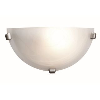Access Mona 1 light Brushed Steel Wall Sconce