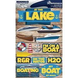 Signature Dimensional Stickers 4.5 X6 Sheet : Boating