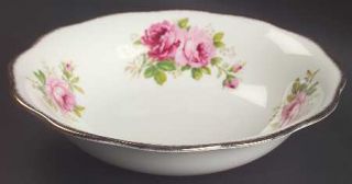 Royal Albert American Beauty (White Background) 9 Round Vegetable Bowl, Fine Ch