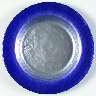 Portmeirion Pearlescent Dark Blue/Silver 8 Salad Plate   Dark Blue & Silver,Bow