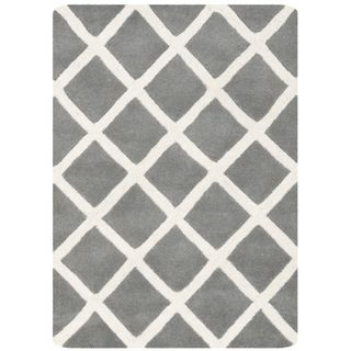 Safavieh Handmade Moroccan Chatham Dark Gray Wool Accent Rug (2 X 3)