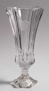 Fostoria Coin Glass Clear Flower Vase   Stem #1372, Clear   Old