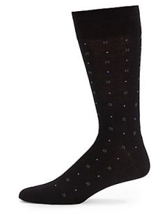 Dotted Cotton Blend Socks