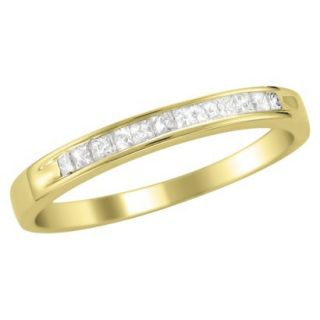 1/4 CT.T.W. Ring Band 14K Yellow Gold   Size 8