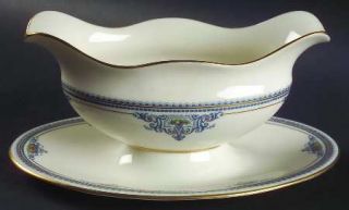 Lenox China Maryland Gravy Boat with Attached Underplate, Fine China Dinnerware
