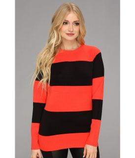 French Connection Babysoft Thick Stripe Sweater Womens Sweater (Black)