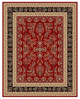 Lyndhurst Collection Red/ Black Rug (8 X 11) (RedPattern: OrientalMeasures 0.375 inch thickTip: We recommend the use of a non skid pad to keep the rug in place on smooth surfaces.All rug sizes are approximate. Due to the difference of monitor colors, some