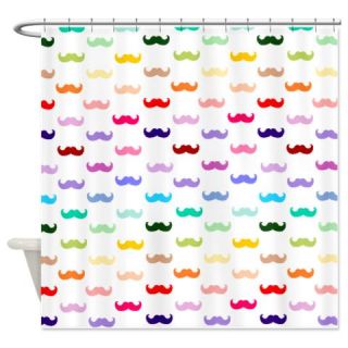  Rainbow Mustache Shower Curtain  Use code FREECART at Checkout