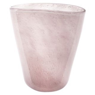Threshold Wide Mouth Glass Vase   Pink Blush 7.87