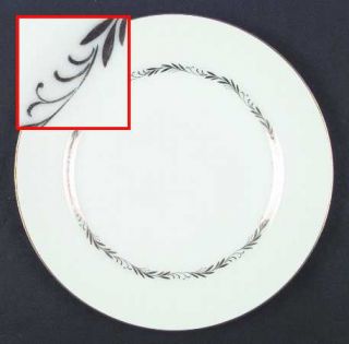 Mikasa Stanton Dinner Plate, Fine China Dinnerware   Inner Gold Leaves,   Gold T