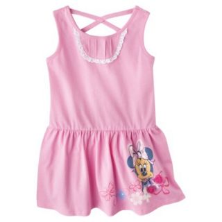 Disney Minnie Mouse Infant Toddler Girls Sleeveless Sun Dress   Pink 5T