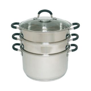 Joyce Chen 3 Tier Chinese Stainless Steel Steamer   6 qt. Multicolor   J26 0054