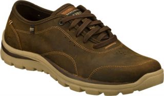Mens Skechers Relaxed Fit Superior Harvin   Brown Sneakers