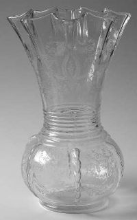 Viking Prelude (Long Stem,Rippled Bowl) Crimped Flower Vase   Stem #4901, Long S
